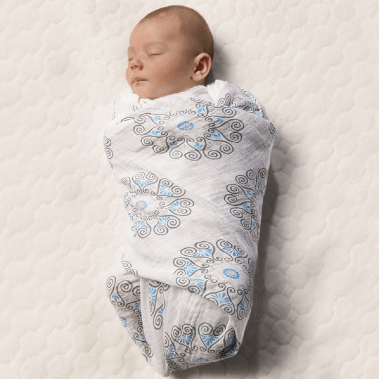 MARQUISETTE SWADDLE - MOD CIRCLE BLUE