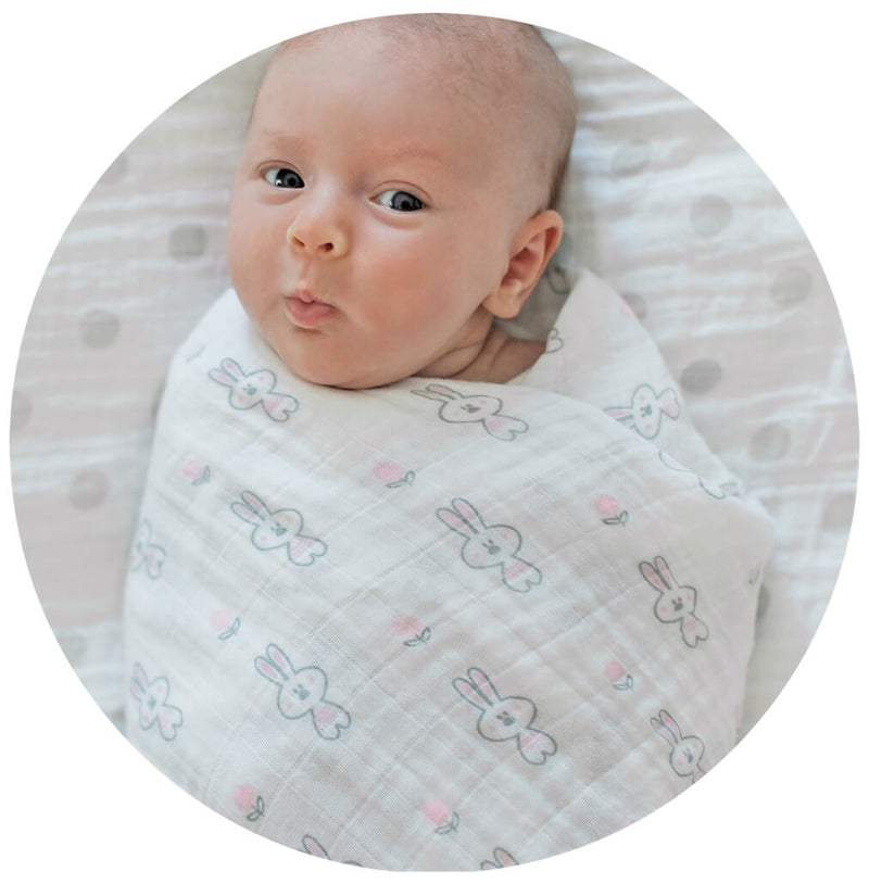 MARQUISETTE SWADDLE - MOD CIRCLE BLUE