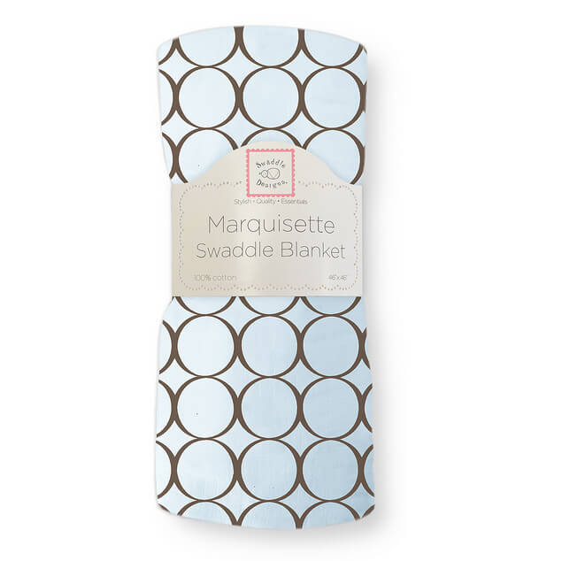 MARQUISETTE SWADDLE - MOD CIRCLE BLUE